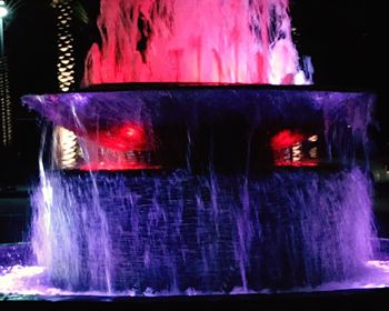 Close-up view of waterfall