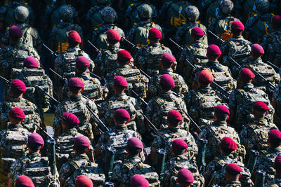 Military parade during national day.