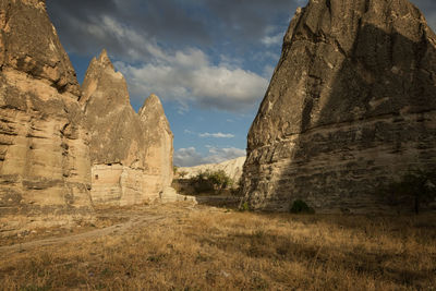 Low angle view of old ruins