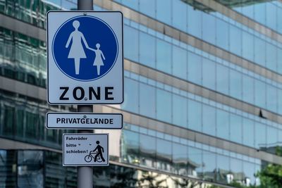 Low angle view of road sign