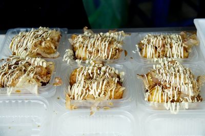 Takoyaki with diluted mayonnaise