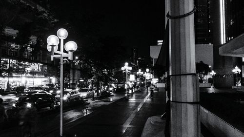 City street at night