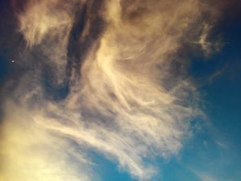 Low angle view of cloudy sky