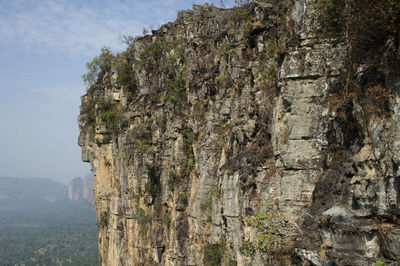 Close-up of rock formations