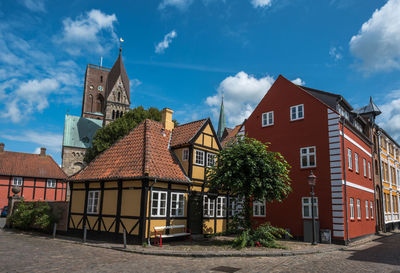 Cityscape in the old danish town ribe
