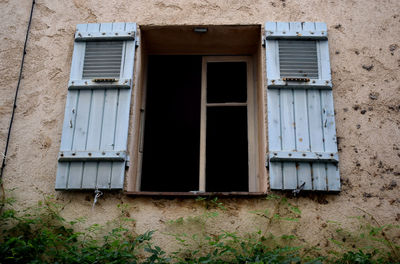 Exterior of abandoned house