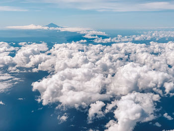 Aerial view of cloudscape