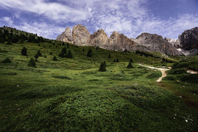 Scenic view of landscape against sky