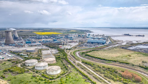 Chemical works in hull, east yorkshire, uk