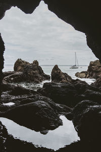 Scenic view of sea against sky