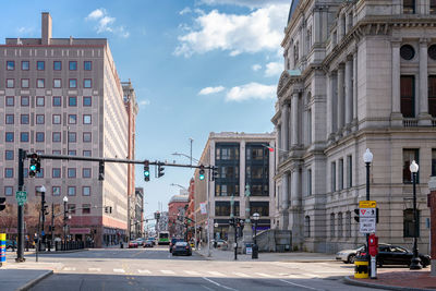 View of city street