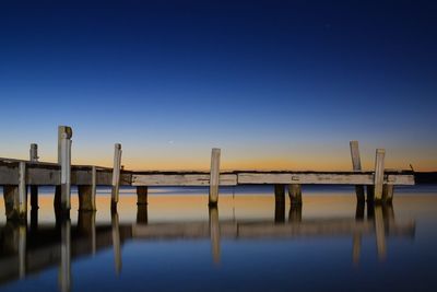 Pier in sea