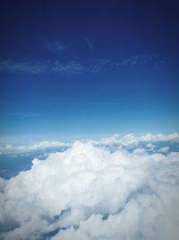 Aerial view of clouds in sky