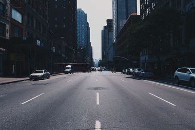 View of city street