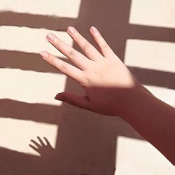 Close-up of cropped hand