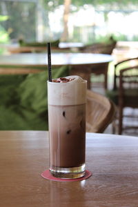 Close-up of coffee on table