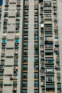 Full frame shot of residential buildings