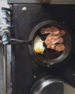 Close-up of preparing food