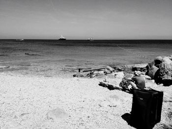 Scenic view of sea against sky