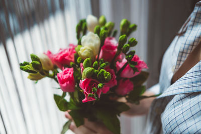 Close-up of rose bouquet