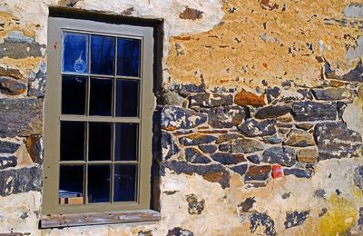 Building exterior with windows