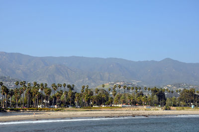 View from the pier to the beach