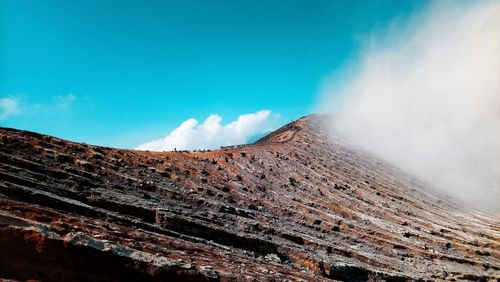 Scenic view of mountain against sky