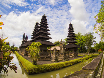 Panoramic view of temple against sky