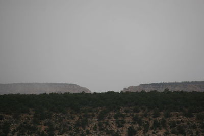 Scenic view of landscape against clear sky