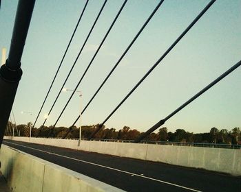 Railroad tracks against sky