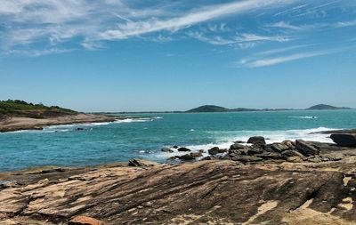 Scenic view of sea against sky