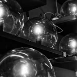 Close-up of illuminated light bulb