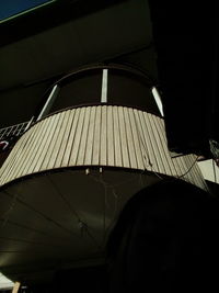 Low angle view of illuminated ceiling in building