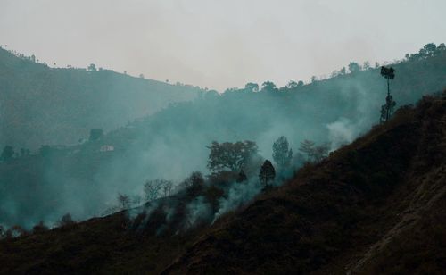 Panoramic view of landscape against sky