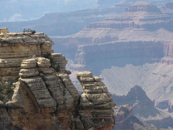 Aerial view of a rock formations