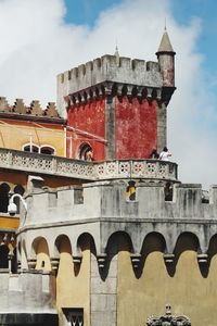 Low angle view of historical building against sky