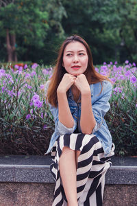 Portrait of a beautiful young woman