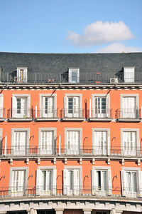 Low angle view of building against sky