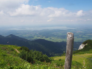 Scenic view of landscape against sky