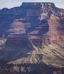 Aerial view of rock formations