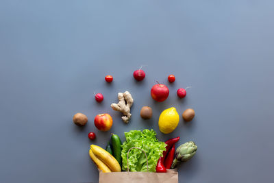 Close-up of berries on white background