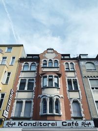 Low angle view of building against sky