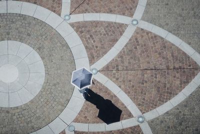 Low angle view of spiral staircase