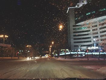 City street at night