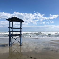 Lifeguard hut at beach