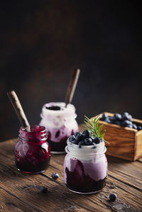 Close-up of fruits on table