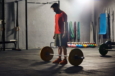 Man standing in kitchen