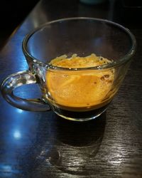 Close-up of drink on table