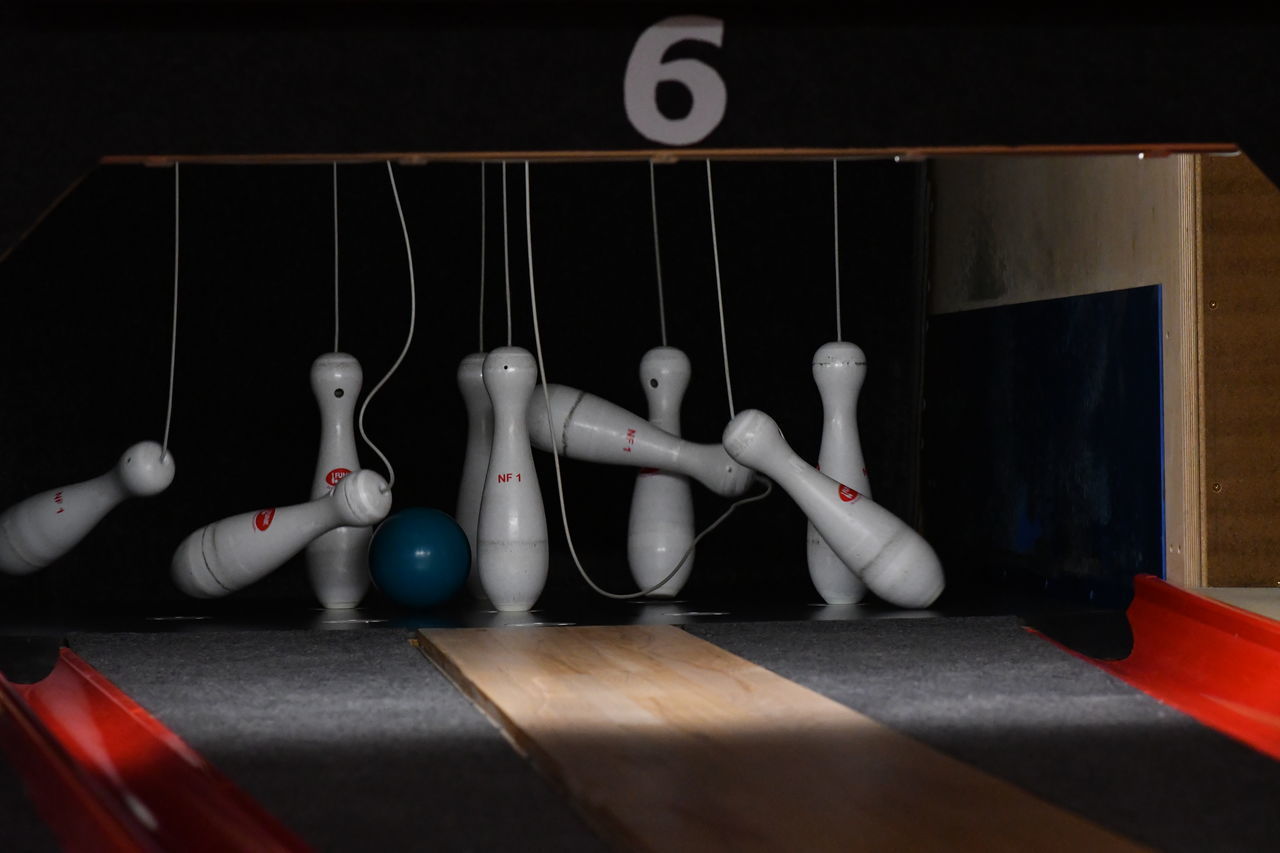 CLOSE-UP OF OBJECTS ON TABLE IN KITCHEN