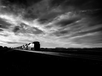 Railroad tracks against sky